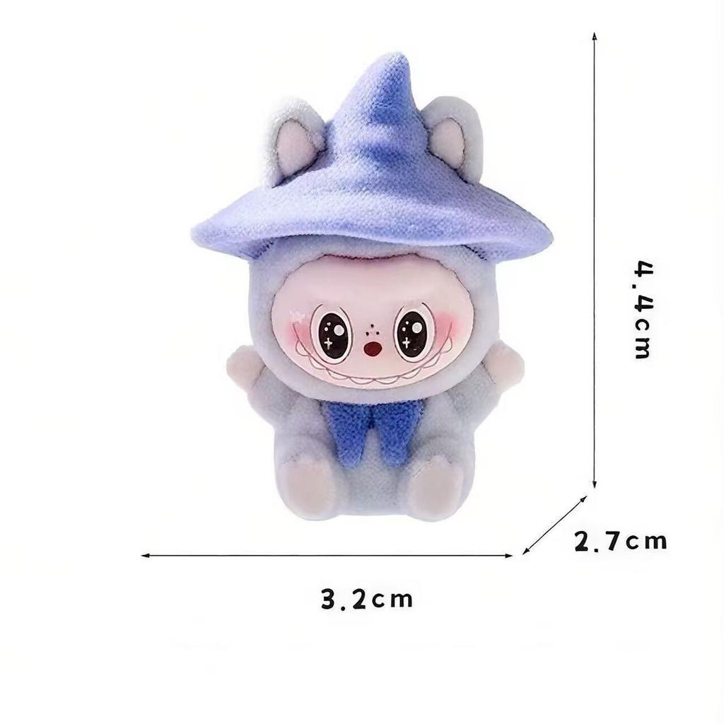 Plush Magician Labubu Cute Grain Ornament Cartoon Cute Desktop Decoration Trendy Play Doll Creative Small Gift