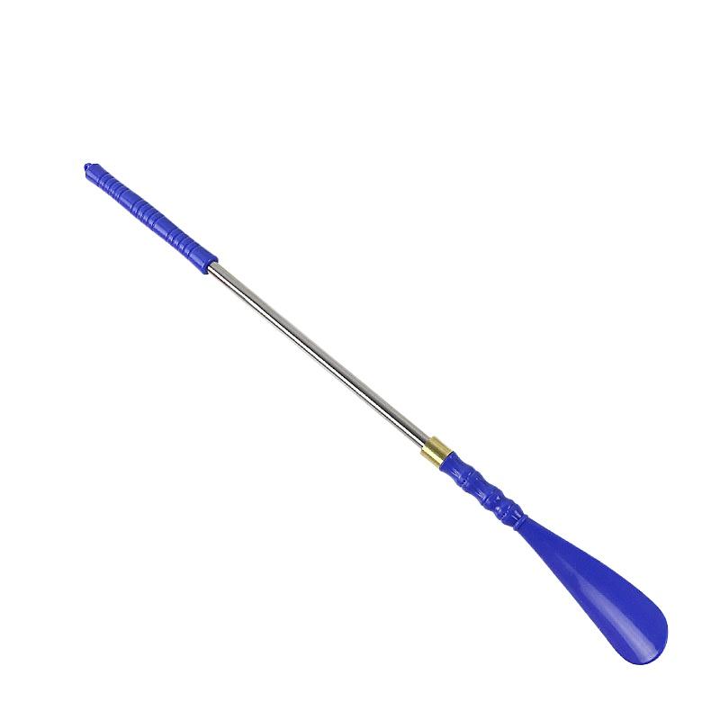 

Home Free Bending To Wear Shoes Color Handle Steel Tube Shoehorn Creative Shoe Lifting Supplies Plastic Lazy Shoe Pull синій