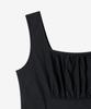 BASIKA Belted Shirred Sleeveless Dress_2 Colors