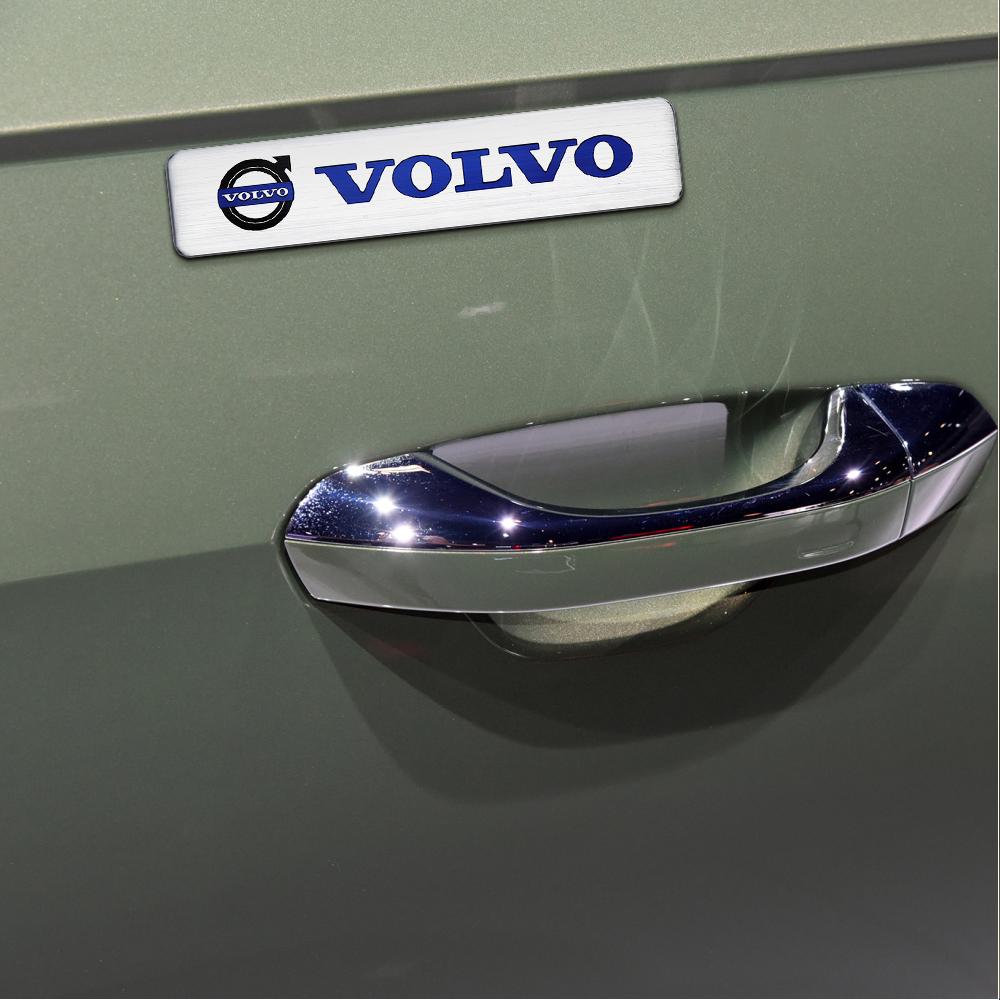 1/2PCS Car 3D Aluminum Badge Side Body Rear Trunk Window Stickers For Volvo RDESIGN V40 V50 S40 S80 XC60 S60 XC40 C40 S60 V90