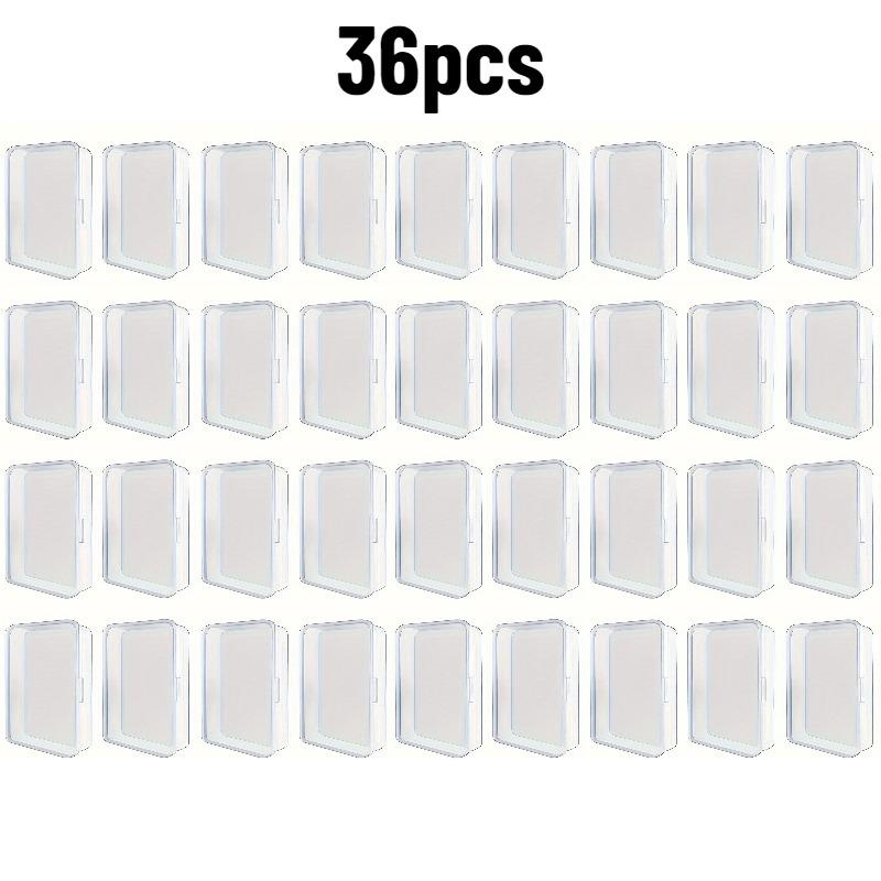 

36pcs Clear Plastic Card Storage Cases Dustproof Waterproof Portable Organizer Protective Holders for Poker Trading Game Busines