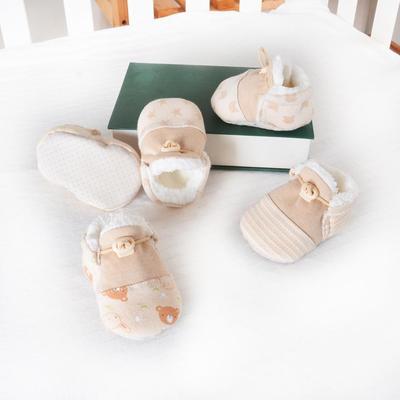 Winter Cotton Unisex Baby Velvety Pre-Walker Shoes 0-1 Year - Soft, Anti-Drop, Warm, Thickened