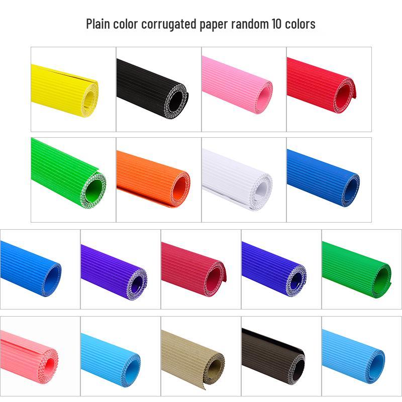 A4 Color Corrugated Paper for Kindergarten DIY Crafts - Thickened 3D Color Paper for Students
