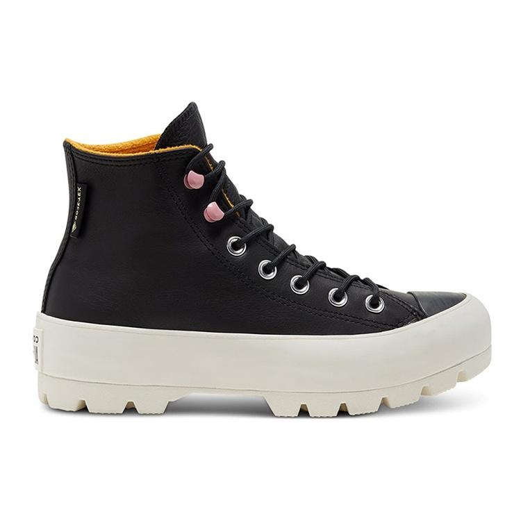 (WMNS) Converse Chuck Taylor All Star Lugged Winter High GTX 'Black Saffron Yellow' Women's 568763C