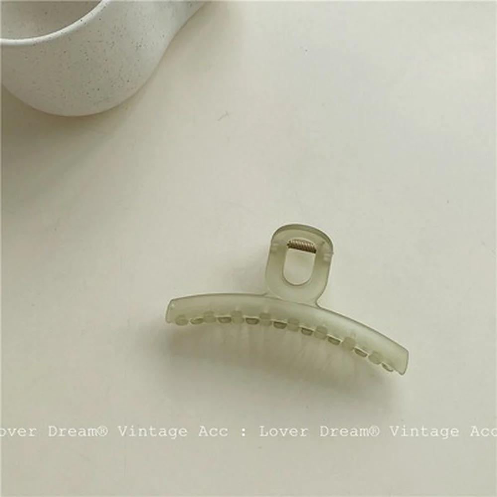 

Геометрический узор из акрила и ацетата зеленого цвета с нерегулярной ручкой для женщин, элегантные заколки для волос, модные головные уборы для девочек G