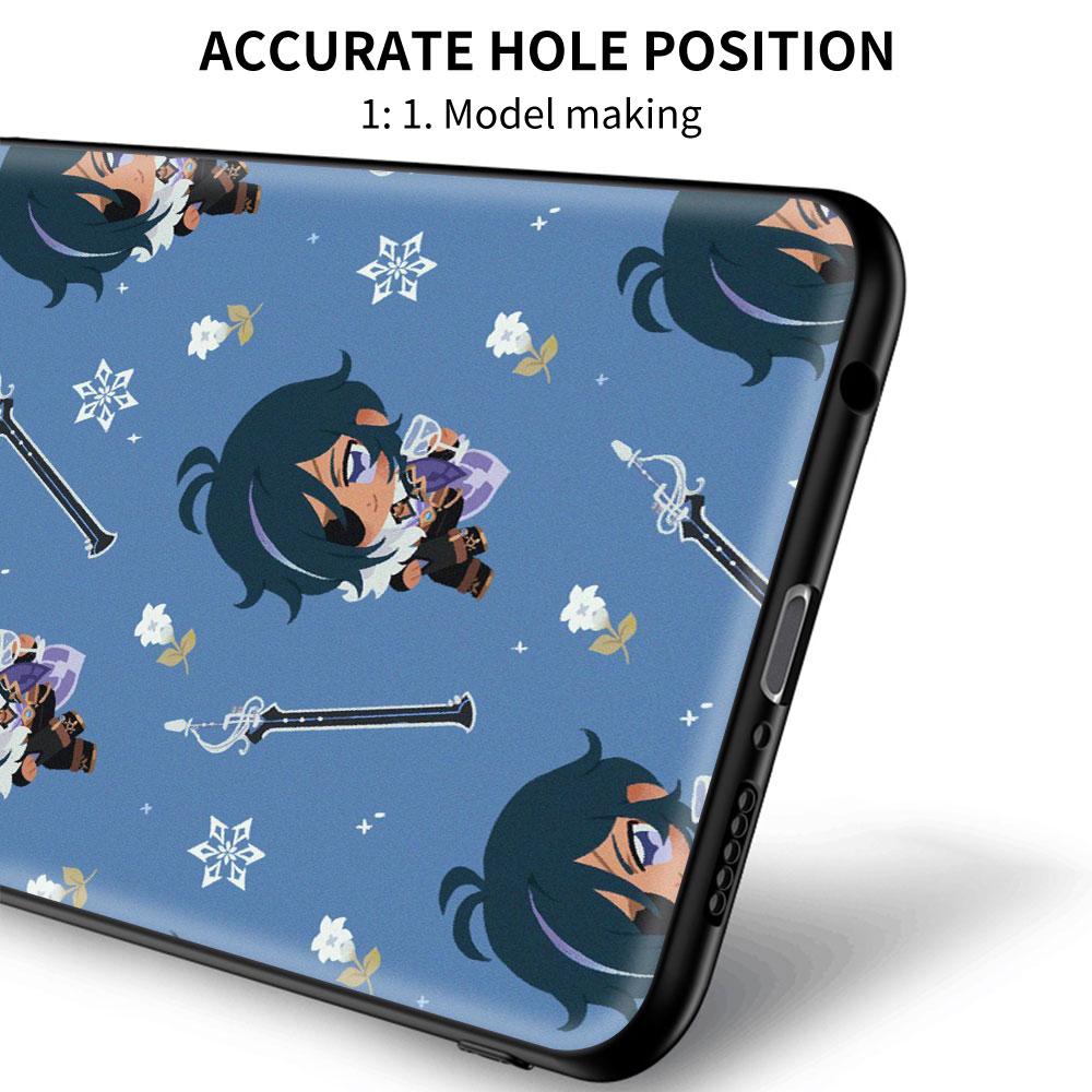 Kreslený silikonový kryt na telefon Genshin Impact pro Xiaomi Redmi Note 10 9S 9 8 Pro 8T 8A 9A 9C 7 7A K40 Měkký kryt Coque Funda