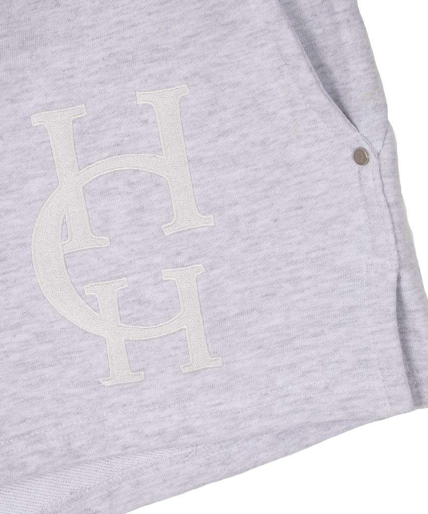 HARDCORE HAPPINESS Moonlight Elastic Waist Shorts_Melange Gray