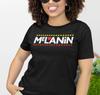 Melanin 100% Cotton T-shirt Mens Tees Top, Black Woman 100% Cotton T-shirt Mens Tees Top, BLM Shirt, Black Girl Shirt, Gift For Her