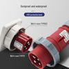 Weipu TYP Series 173 4-Pin 16A IP67 Waterproof Industrial Plug Socket - Surface/Flush Mount Connector