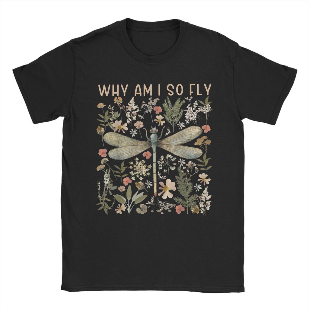 Lustig Warum bin ich so cool Lustige Libellenkunst für Insektenliebhaber T-Shirt für Unisex T-Shirts Kurzarm T-Shirt Grafik Kleidung