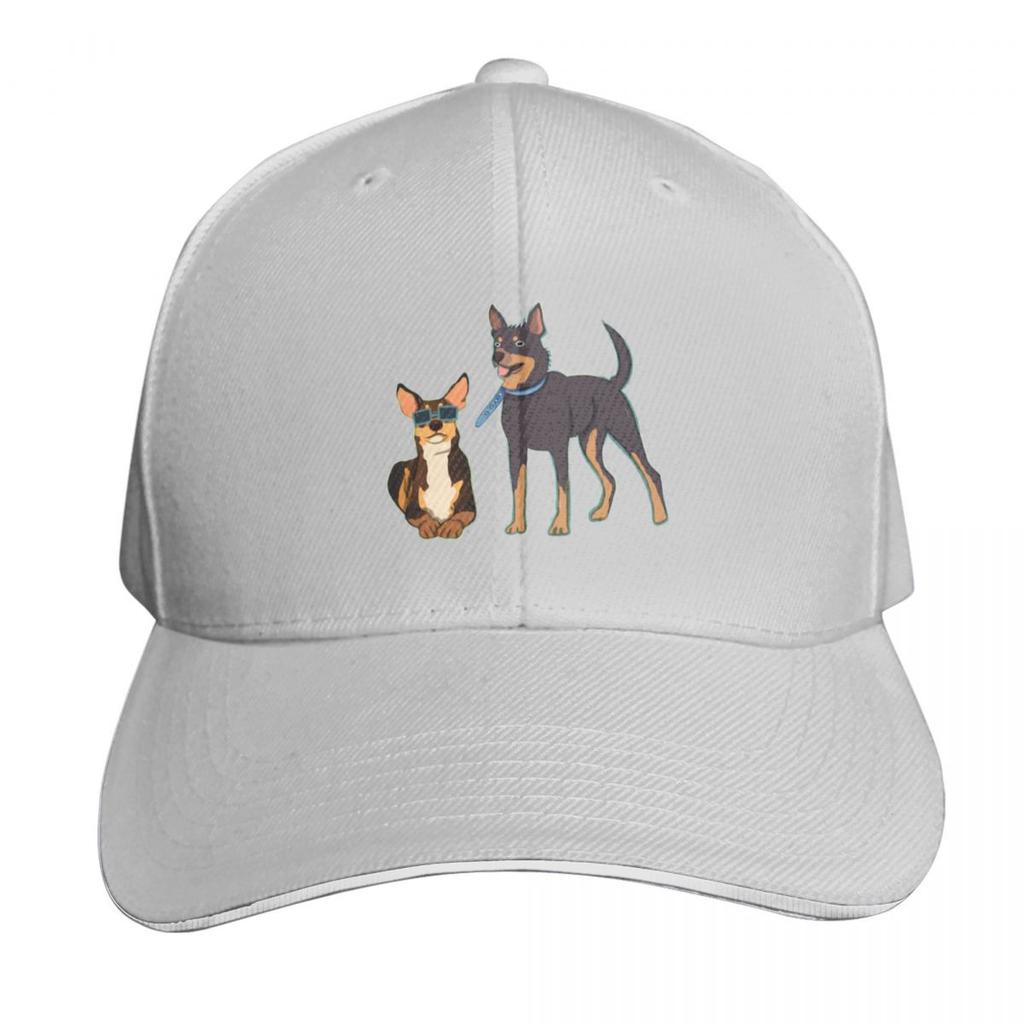 Australian Kelpie Cute Tan and Black Dog Illustration Pattern Baseball Cap sun hat fishing caps Unisex Womens Beach Visor Unisexs