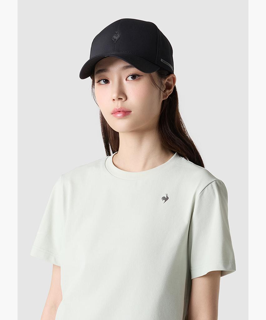 LECOQ Seam-Sealed Poly Baseball Cap - Black Qr123Acp13