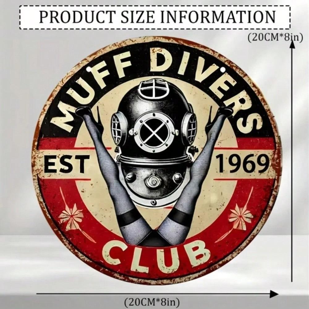 

Tin Sign Vintage Humor Metal Wall Art 8 Inch Retro Man Cave Decor TYA0490-20x20cm різнокольоровий