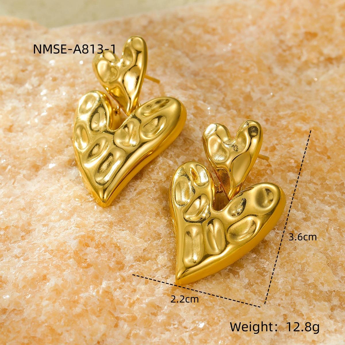 GEMCHIC Women s 18K Gold Plated Heart Pendant Earrings Vintage Fashion Tassel Drop Earrings