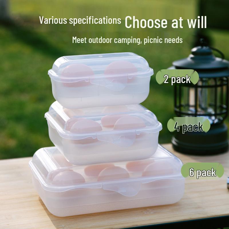 Shockproof Shatterproof Egg Holder - Portable, Anti-Fall Plastic Storage for Camping & Home