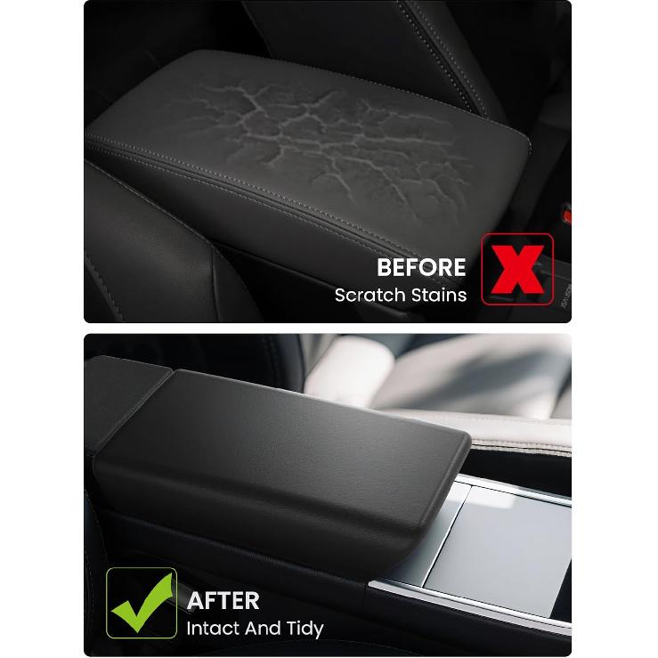 Center Console Non-Slip Armrest Cover – Specifically Designed For The New Tesla Model Y 2025 2026 Refresh (Juniper) And Tesla Model 3 Refresh