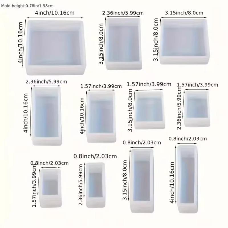 Top Quality Silicone World Cube Epoxy Resin Mold Crystal Epoxy Silicone Mold DIY Jewelry Pendant Storage Tray Candle Mold