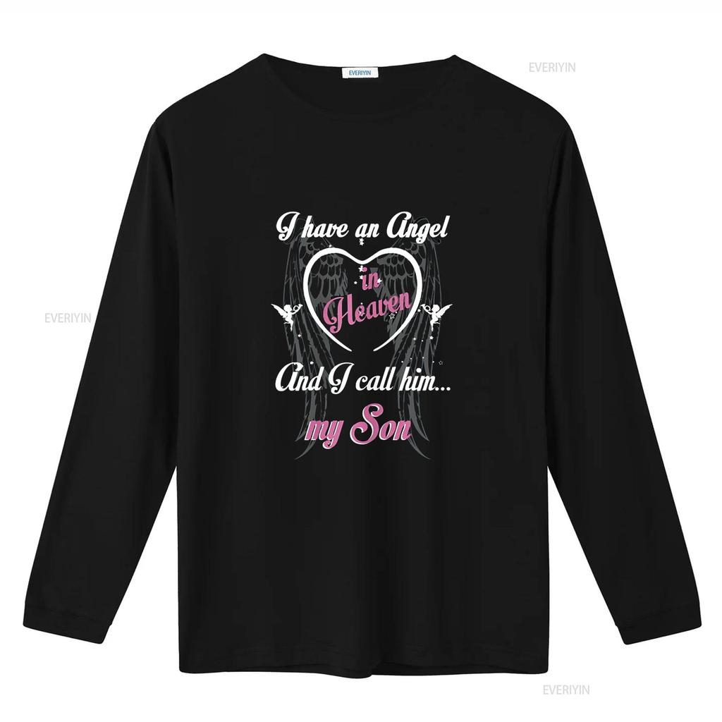 I Have An Angel In Heaven Call Him My Son For Lost T Shirt vintage Washed designer clothes Soft Unisex Breathable Comfortable