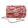 Metal Flap Bag, Crossbody Bag, Shoulder Bag Mini Women's Rose Pink AS3966-B10634-NO049