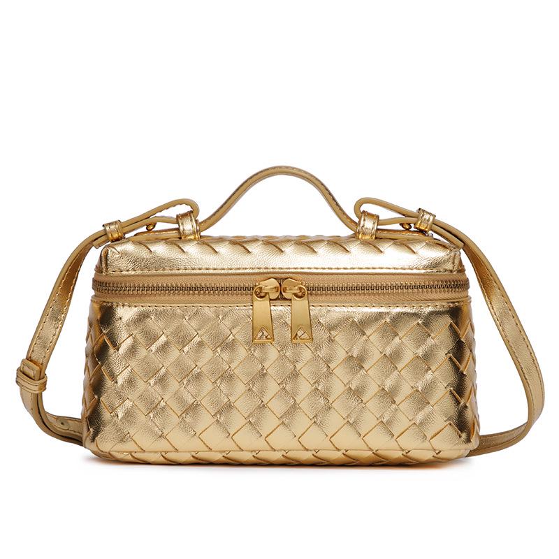 Bolsa de Almuerzo de Moda Tejida a Mano para un Solo Hombro: Bolso bandolera moderno y práctico