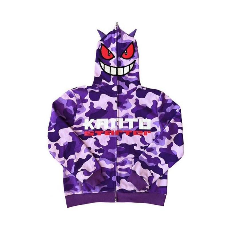 Set Felpa 3D Unisex Gengar Per Individui Attenti alla Moda