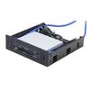 2 X USB 3.0 Frontpanel mit 3,5-Zoll-Gerät/HDD oder 2,5-Zoll-SSD/HDD zu 5,25-Zoll-Floppy- zu optischem Laufwerksschacht-Tray-Halterung