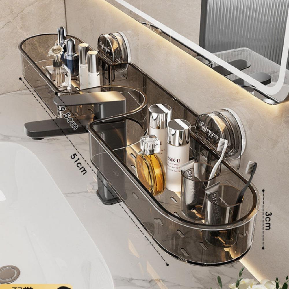 Non-punching Washstand Storage Shelf Wall Mounted Storage Holder  Sink