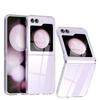 Pour Samsung Galaxy Z Flip7/Z Flip6 5 4 3 Coque Rigide Transparente en PC, Coque Claire Anti-Empreintes Digitales