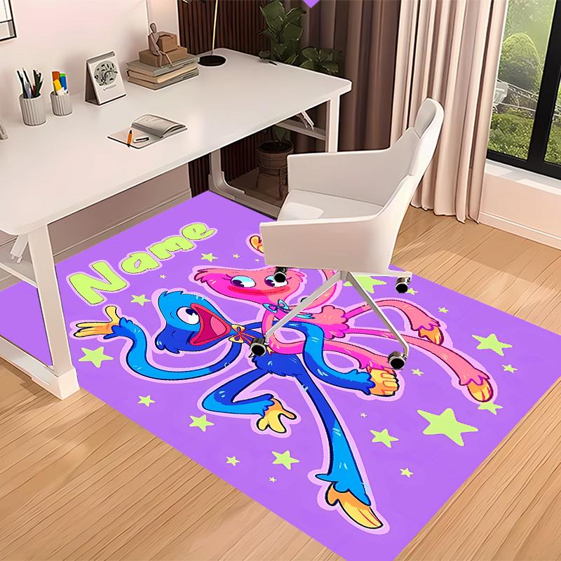 Custom Personalization Poppy Playtime Print Area Rug - Soft, Washable Non-Slip Indoor Mat,Living Room,Home&Office Decorative Rug