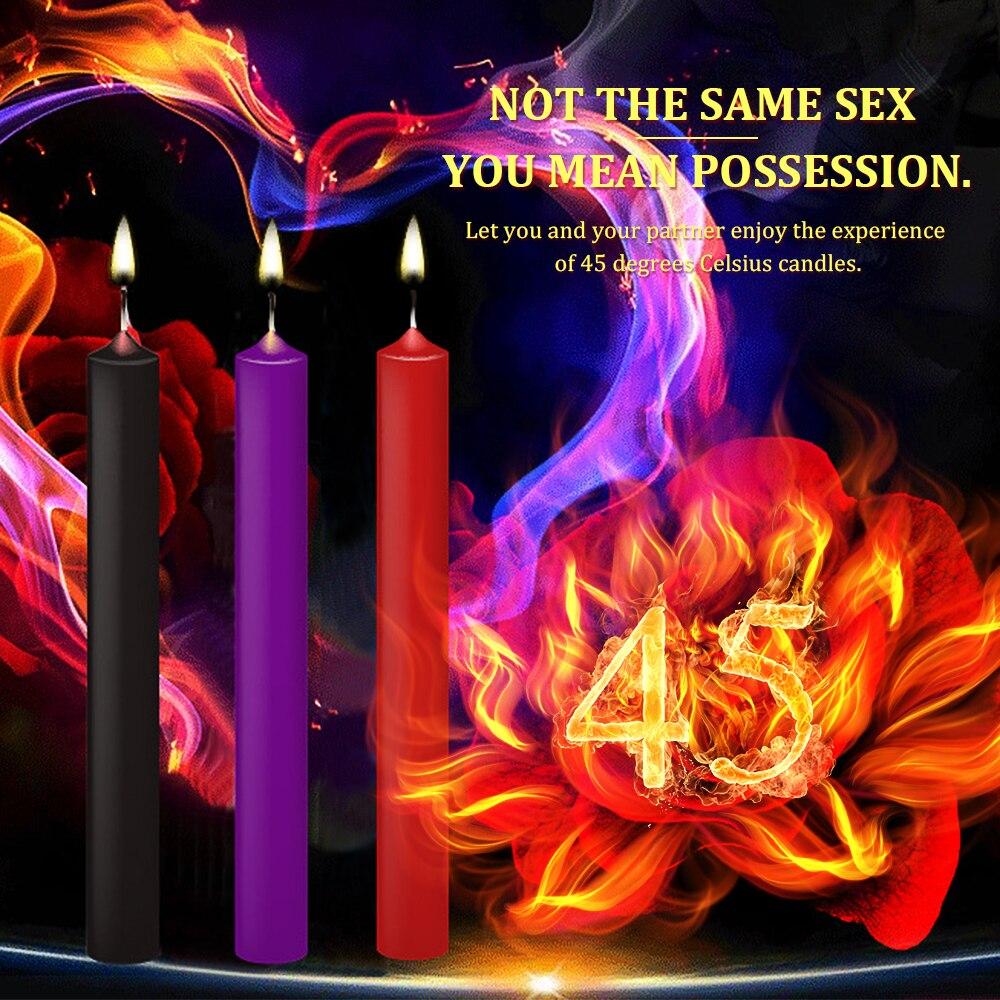 3PCS Drip Candles Sex Candles SET BDSM Adult Flirting Products SM Sex Toy For Couples Relaxation Low Temperature Candle