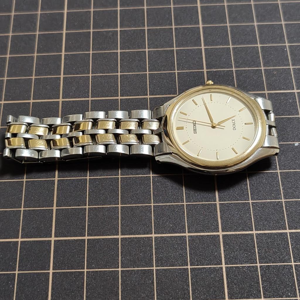 SEIKO Dolce Quartz Watch [Working Condition] 8J41-6030 Men's/ Boys'/ Ladies' (Management K26)