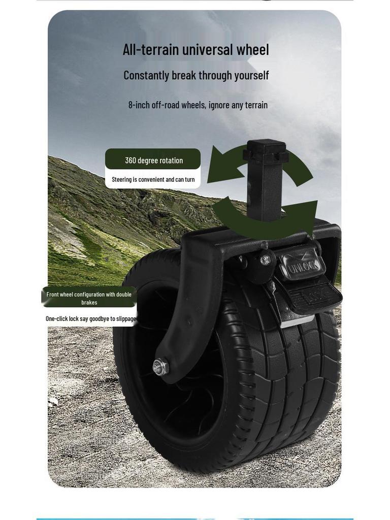 Portable Foldable Camping Trolley for Outdoor Picnics and Outings