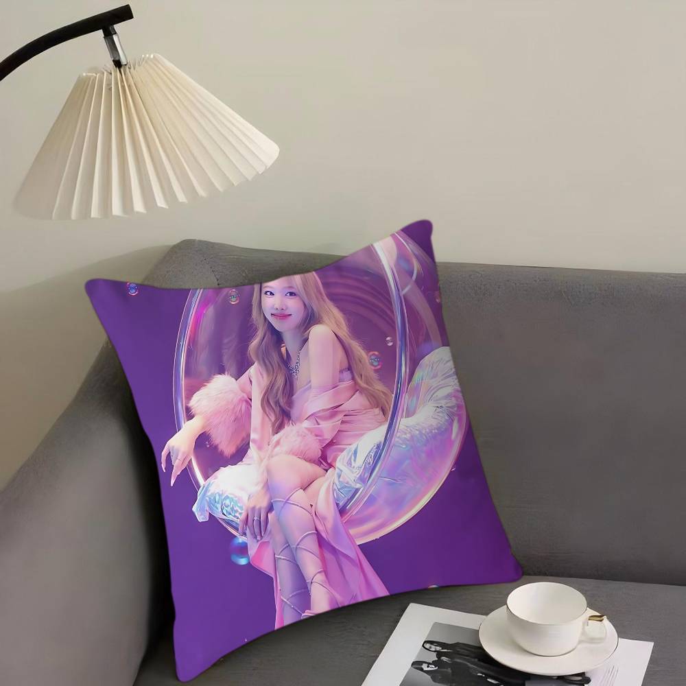 

Singer I-IM-NAYEON Cushion Cover Decorative Pillow Sofa Home Decor Case Pillow Cases 16x16Inch