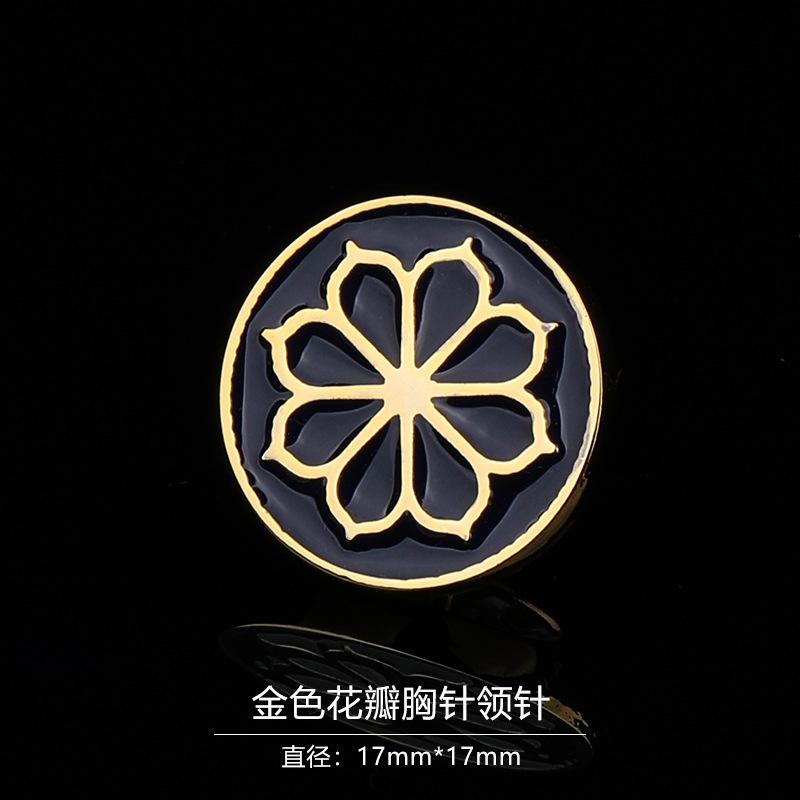 Gift Box Men'S Fashion Temperament Crystal Brooch Collar Pin Suit Brooch Collar Pin Trend Corsage