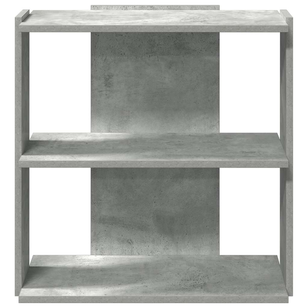 Bookshelf 3 Shelves Concrete Grey 60 x 30 x 60 cm Engineered Wood