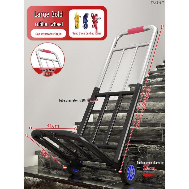 Stair-Climbing Foldable Hand Truck for Heavy Loads