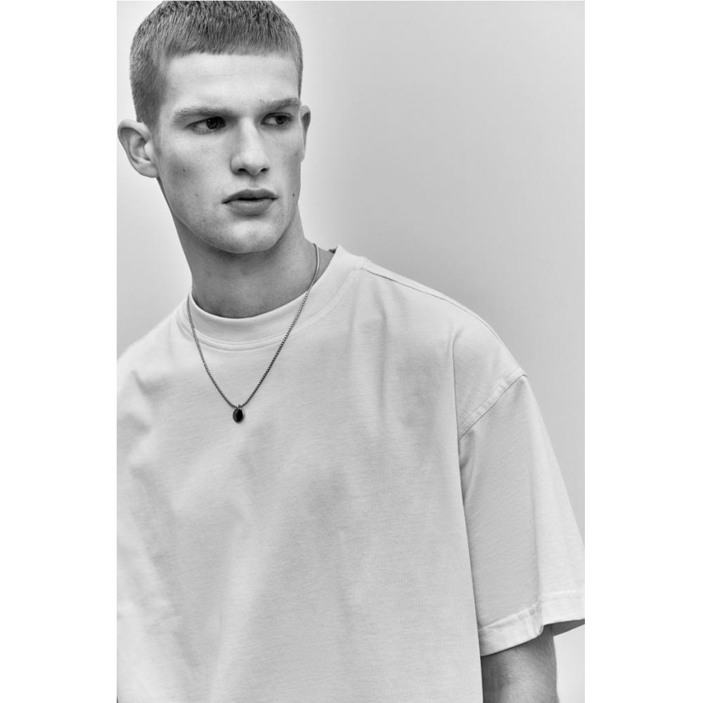 H M Oversized FiT T sHirT ligHT Beige
