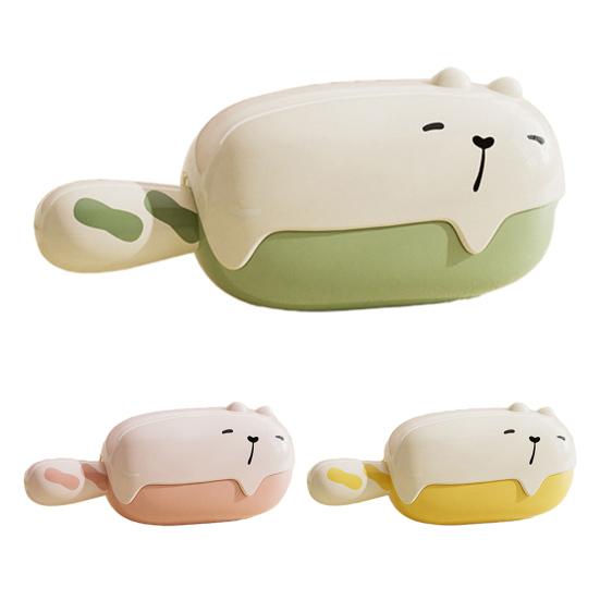 Rolka do ubrań Wzór Misia Mini Rozmiar Zmywalna Wielokrotnego Użytku Klejąca Powierzchnia Usuwacz Kłaczków Narzędzie do Usuwania Włosów i Kurzu Usuwacz Mechacenia Ubrań