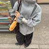 Elegant Damefrakke Høj Stå krave Fuld Ærme Dobbeltspændt Ensfarvet Dame Frakker 2026 Efterårs Mode High Street Dame Top