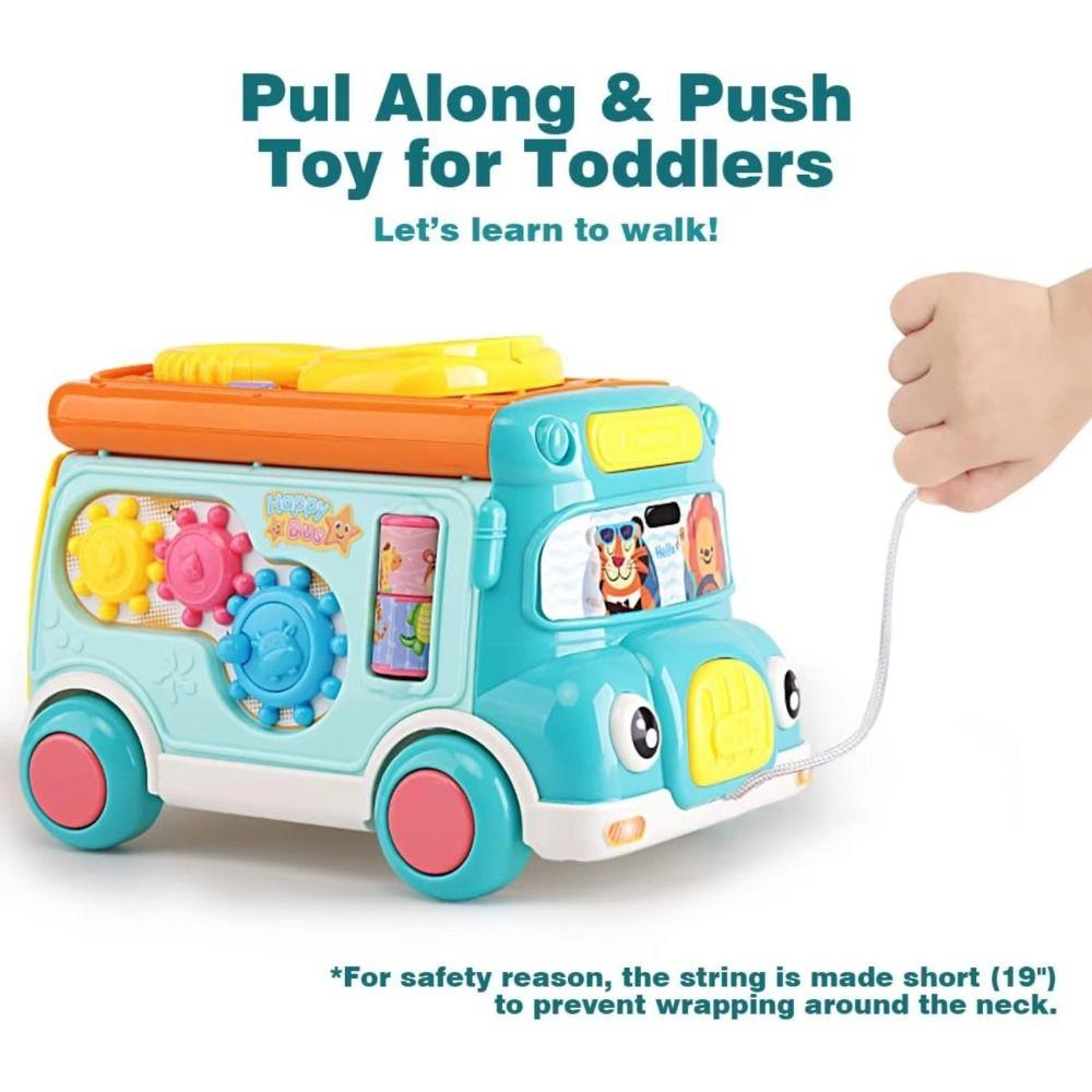 Montessori Musikaktivitätsbus Baby Spielzeug Plastik Wackelpudding Spielzeug Party Geschenke
