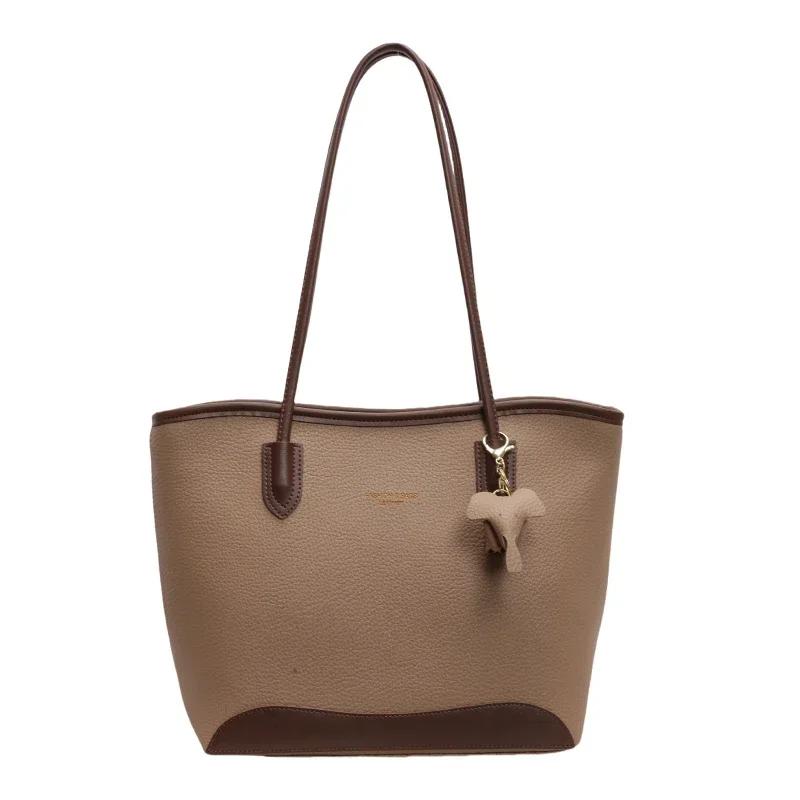 Damentasche mit großem Fassungsvermögen  vielseitige Tragetasche  lässige Schultertasche  beliebt  für Herbst und Winter  neu