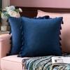 Nordic Style Solid Color Tassel Pillow Cover Short Plush Cushion Covers Bedroom Sofa Decorative Pillowcase Bohemian Style Gift Cushion Covers