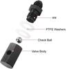 6AN 8AN 10AN Rollover Valve Aluminum Fuel Cell Tank Mounted Hose Line Fitting