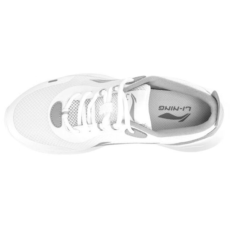 Li-Ning Lightweight Low-Top Running Shoes Women sneaker White Gray AGLS134-2