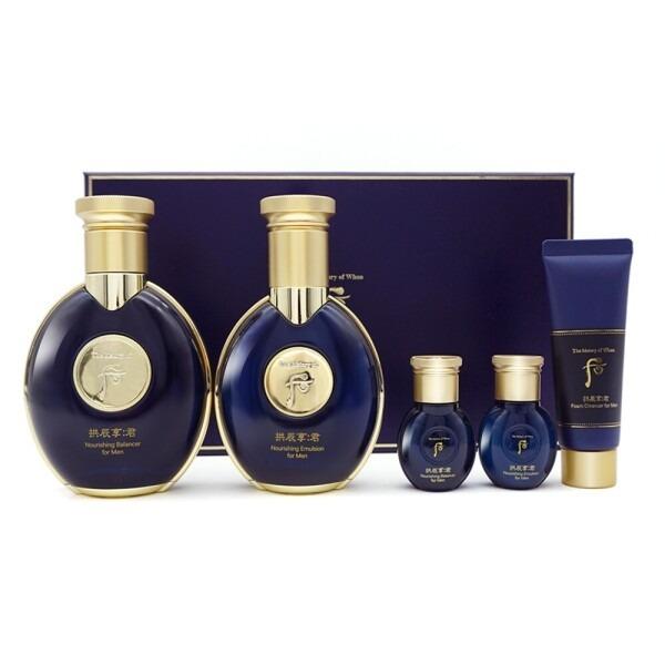 The History of Whoo Gongjinhyang Seol Jayang 2er Set Feuchtigkeitsspendend & Pflegend 320ml Männer Hautpflege Koreanisches Königliches Geschenkset beige