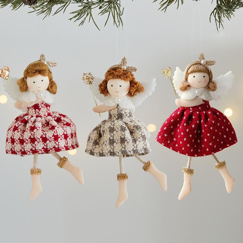 2026 Christmas Cute Plush Angel Elf Tree Ornament Pendant