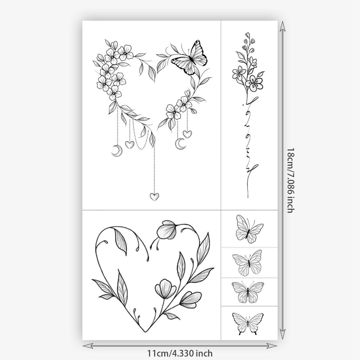 

Retro Snake Tattoo Sticker, Niche Personality, Waterproof And Sweat-Proof, Temporary Tattoos For Men And Women 11*18
