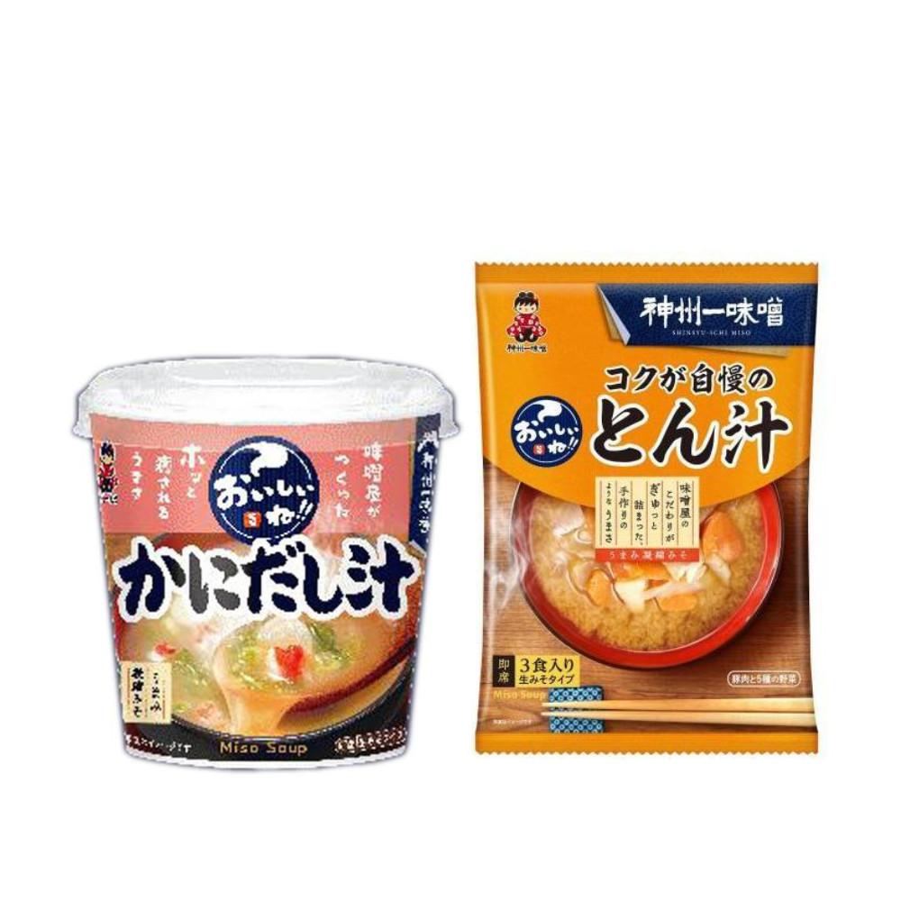Japan Shinshuichi Miso Delicious! Crab Soup / Pork Miso Soup