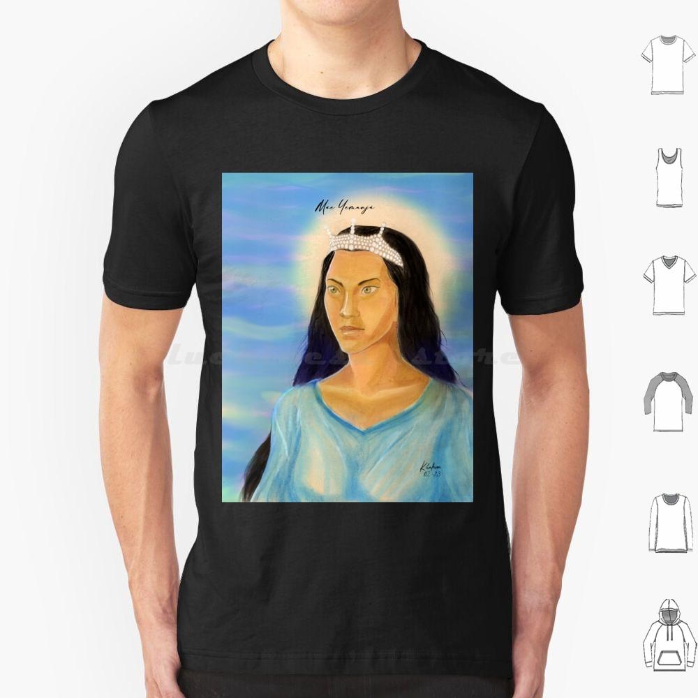 Orisha Yemanja T Shirt Big Size 100 Cotton Orisha Yemanja Odoya S