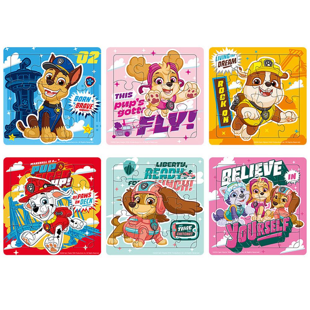 Styles/set Paw Patrol Jigsaw Puzzle Games Baby Early Learning Educational Toy Kids Cartoon Cute Vehicle Puzzles Children Gift 6 Kid Friendly 13x13cm